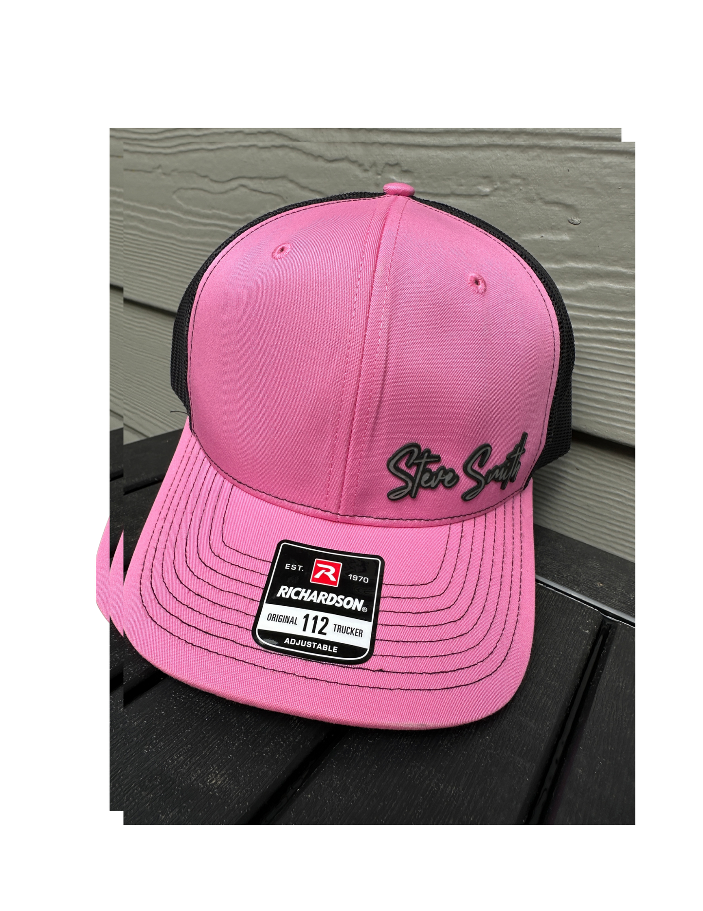 Pink and Black Hat